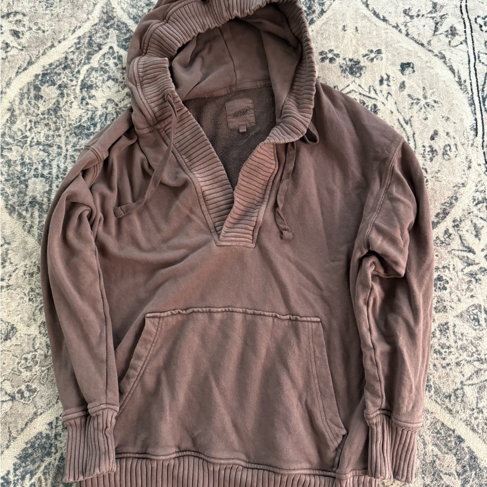 Aerie brown  Hooded Sweatshirt